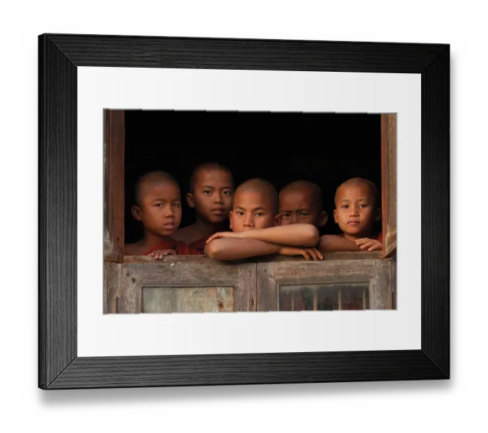 Framed Print : Myanmar, Asia, Novice, Asia