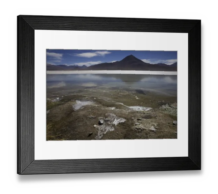 Framed Print : Laguna Blanca, Andina Eduardo Abaro National Park