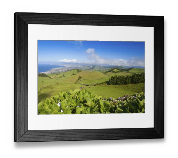 Framed Print : The volcanic hills on Sao Miguel island Framed Print : The volcanic hills on Sao Miguel island