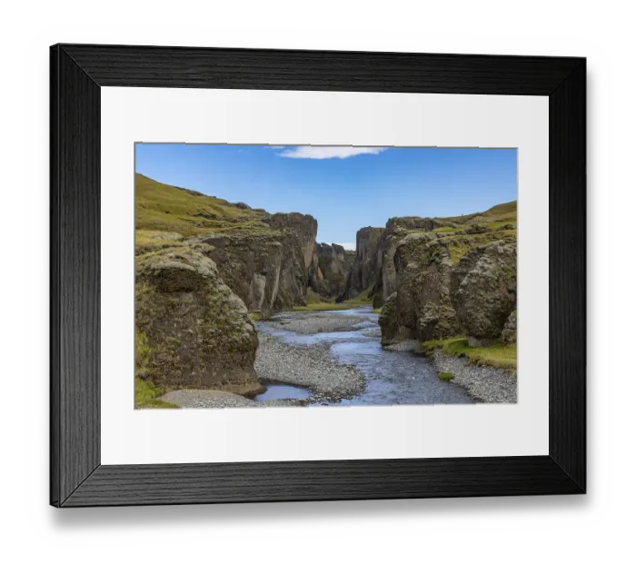 Framed Print : Fjaorargljufur, Katla volcanic area