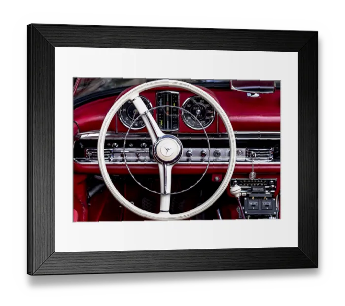 Framed Print : Vintage Mercedes-Benz 300 SL Roadster Convertible
