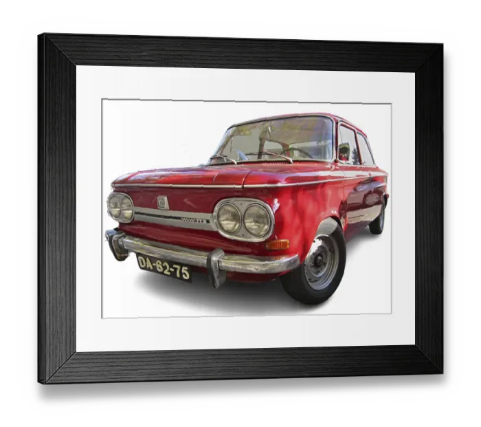 Framed Print : Very nice youngtimer, the NSU TT