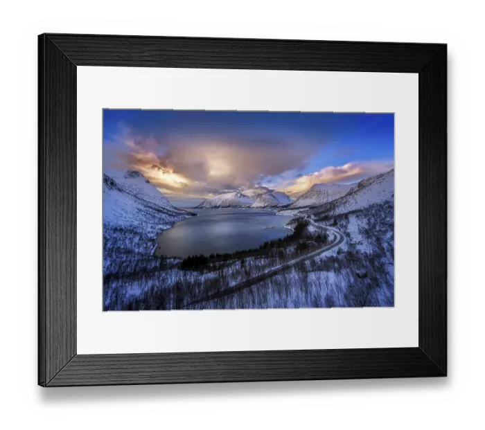 Framed Print : Beautiful winter landscape scene Framed Print : Beautiful winter landscape scene