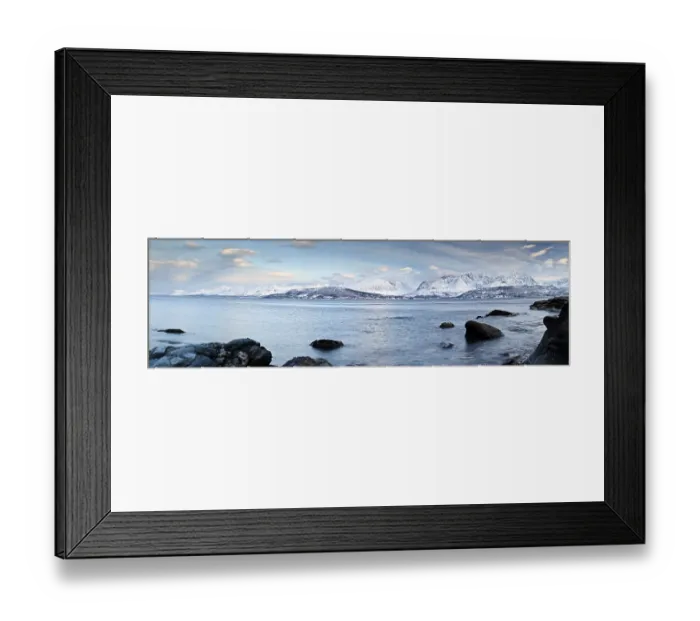 Framed Print : Coast at Oldervik, Ullsfjorden Framed Print : Coast at Oldervik, Ullsfjorden