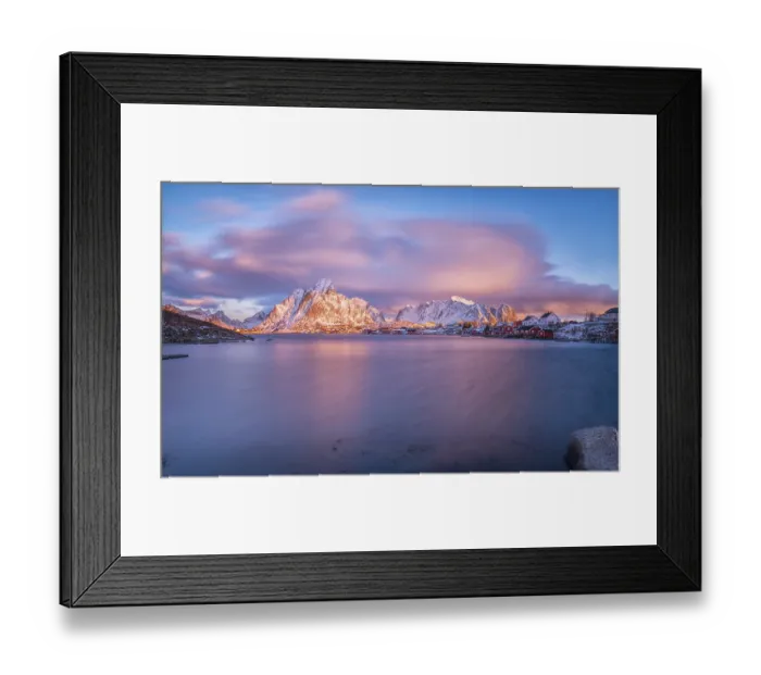 Framed Print : Fishing village in the morning light Framed Print : Fishing village in the morning light