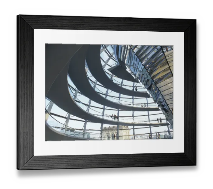 Framed Print : Glass dome of the Reichstag building in Berlin
