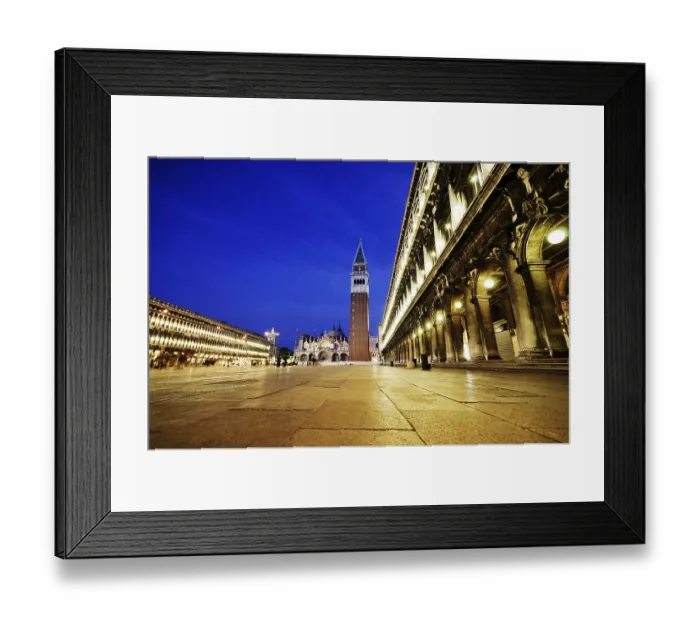 Framed Print : Procuratie buildings and St. Mark's Campanile
