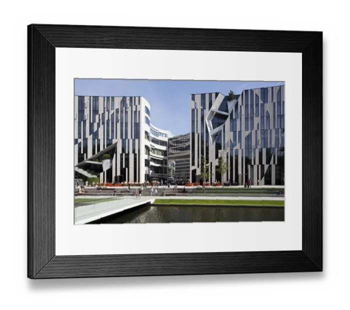 Framed Print : Facade at the Hofgarten with a view of Schadowplatz Framed Print : Facade at the Hofgarten with a view of Schadowplatz