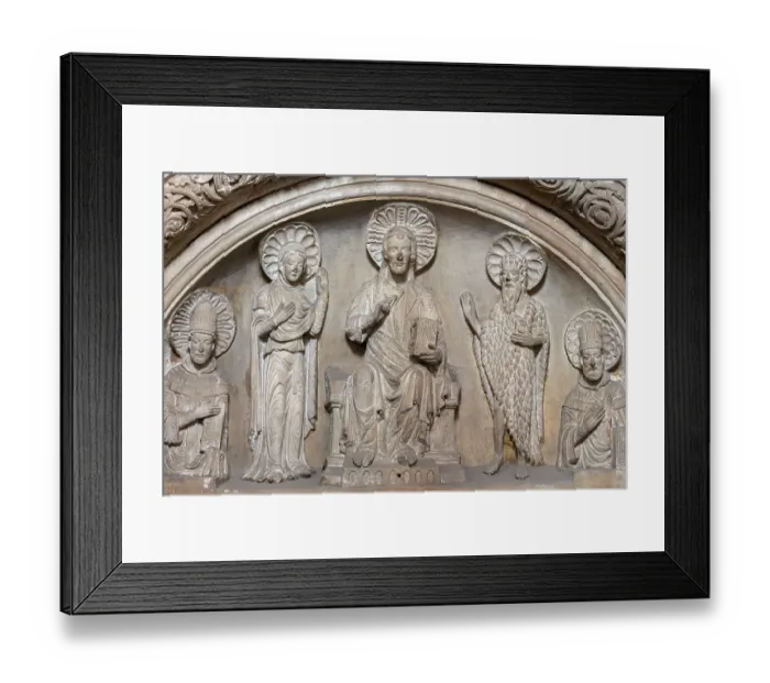 Framed Print : Mainz, St Martin's Cathedral, Romanesque Leichhof portal
