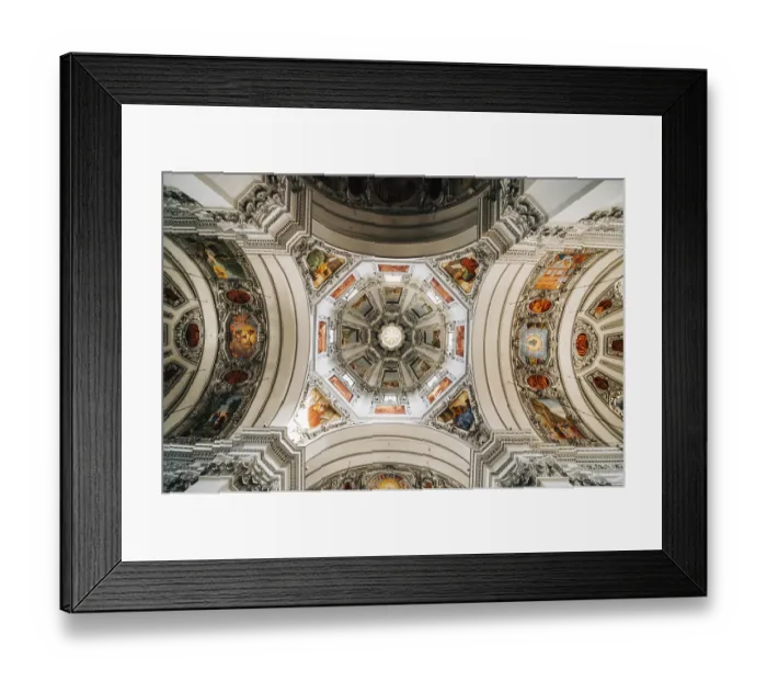 Framed Print : Salzburg, Austria, April 29, 2015: Franciscan church Framed Print : Salzburg, Austria, April 29, 2015: Franciscan church