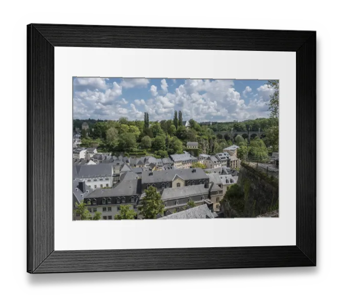 Framed Print : Pfaffenthal district in Luxembourg