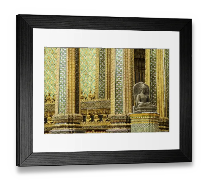 Framed Print : Buddha statue in grand palace of bangkok thailand