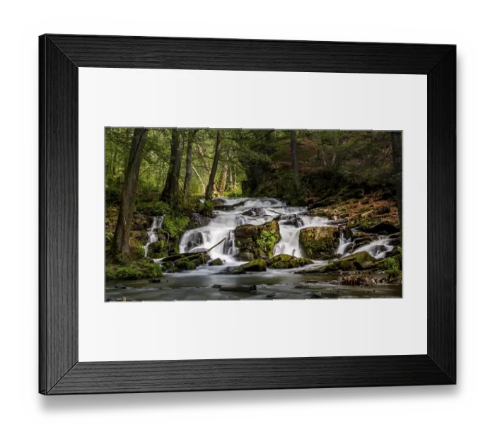 Framed Print : Selke Waterfall in the Harz Mountains Waterfall