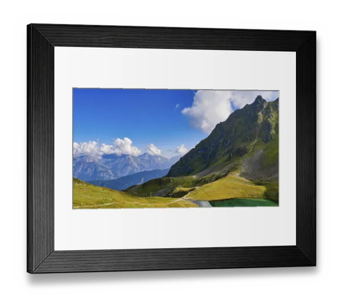 Framed Print : Via ferrata Hochjoch and Herzsee in Montafon