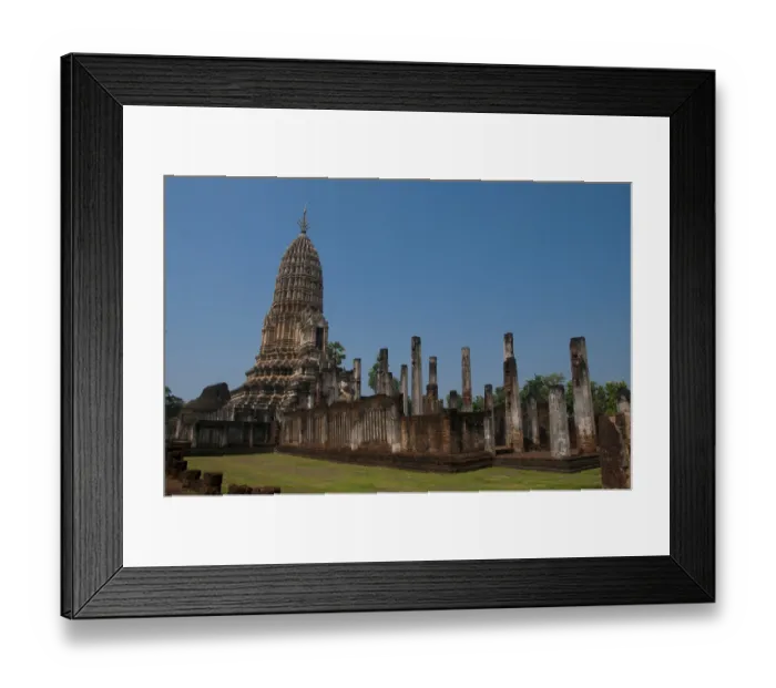 Framed Print : Si Satchanalai was built between the 13th and 15th centuries and was an integral part of the Sukhothai Kingdom