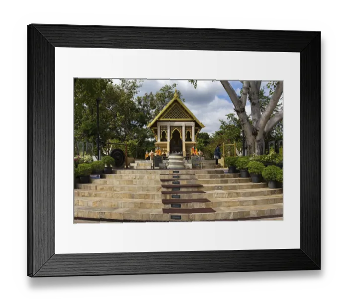 Framed Print : Staircase to Sarn Tay Pa Ruk, Elephant Shrine Framed Print : Staircase to Sarn Tay Pa Ruk, Elephant Shrine