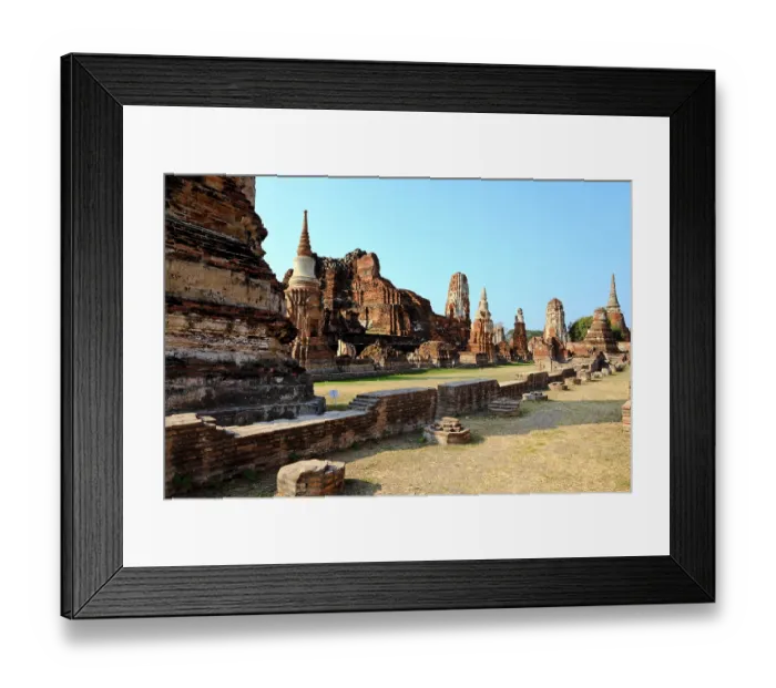 Framed Print : Stupa in wat mahathat, ayutthaya, thailand Framed Print : Stupa in wat mahathat, ayutthaya, thailand