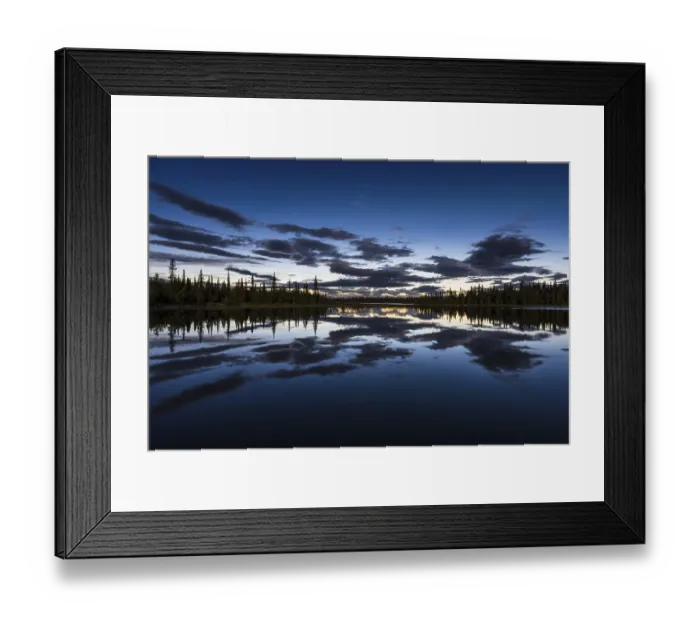 Framed Print : Moonlit night, Sjaunja Nature Reserve