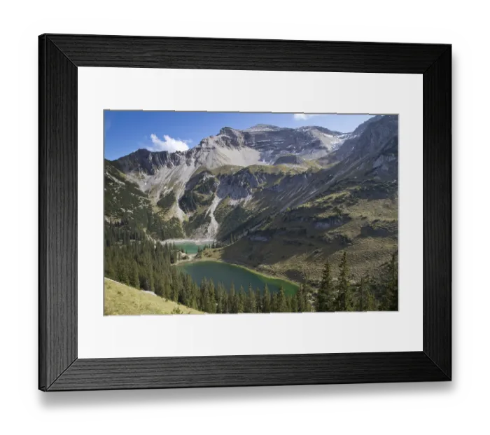 Framed Print : Mountain hiking in the Alps, Bavaria