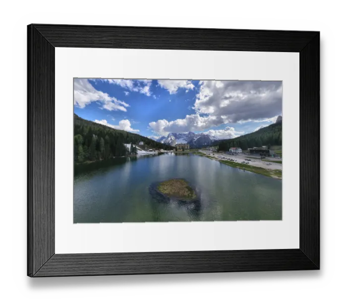 Framed Print : Lake Misurina
