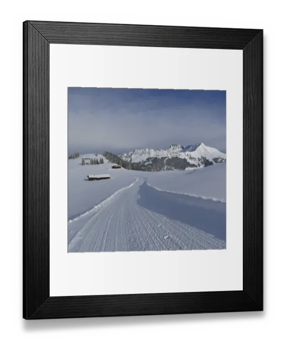 Framed Print : View from Hohe Wispile, Gstaad