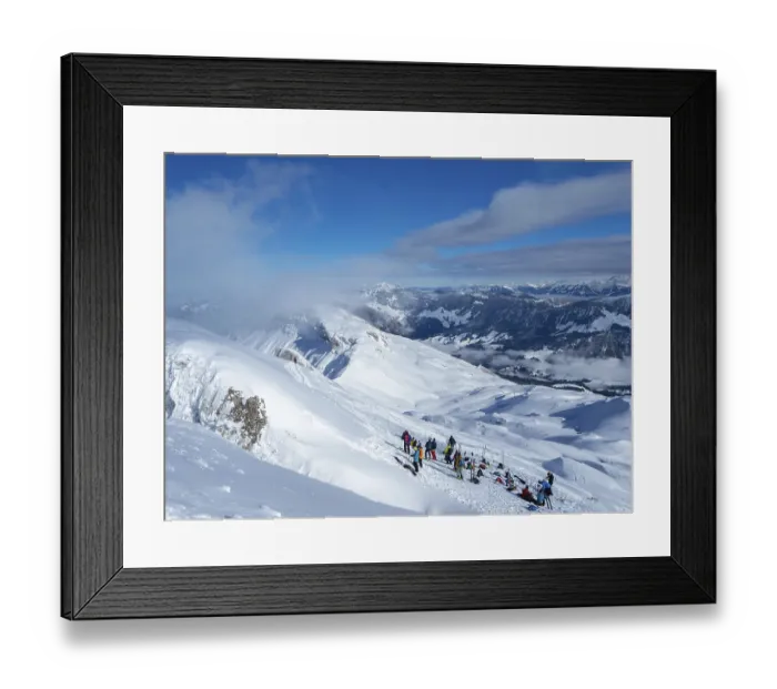 Framed Print : Situation on the summit of Haengst in Soerenberg Framed Print : Situation on the summit of Haengst in Soerenberg