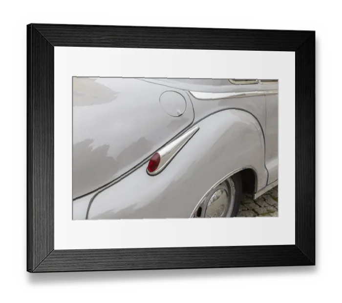 Framed Print : Rear light of a German saloon car from the fifties Framed Print : Rear light of a German saloon car from the fifties