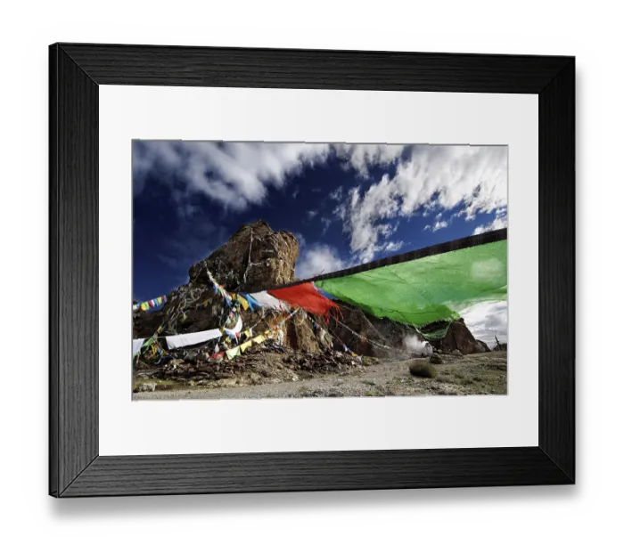 Framed Print : The Stone Couple and prayer flags Framed Print : The Stone Couple and prayer flags