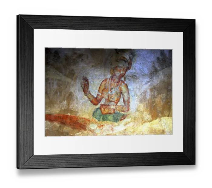 Framed Print : Frescoes apsaras Framed Print : Frescoes apsaras