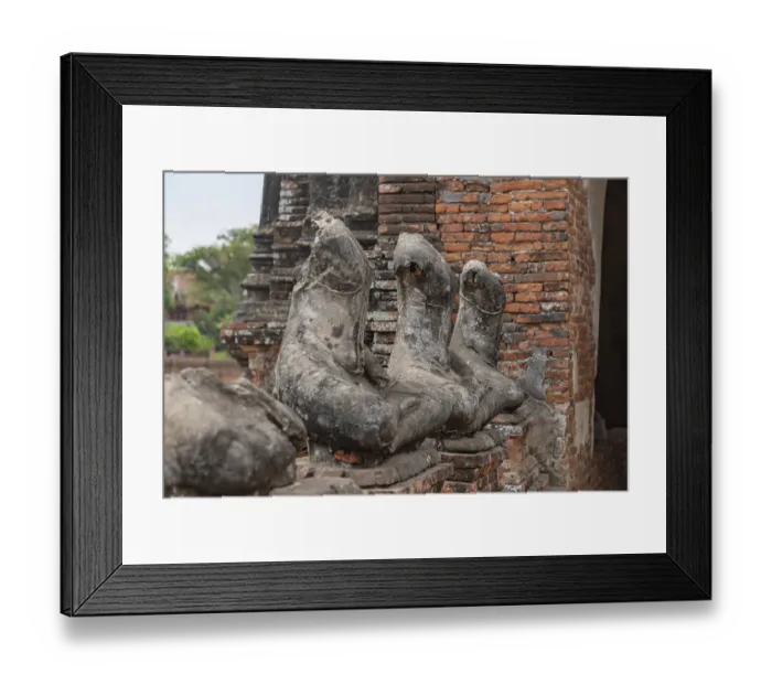 Framed Print : A picture of some statues at the Wat Chaiwatthanaram Temple Framed Print : A picture of some statues at the Wat Chaiwatthanaram Temple