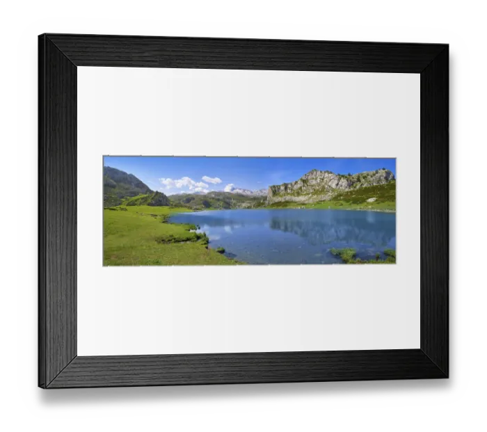 Framed Print : Ercina lake at Picos de Europa in Asturias of Spain Framed Print : Ercina lake at Picos de Europa in Asturias of Spain