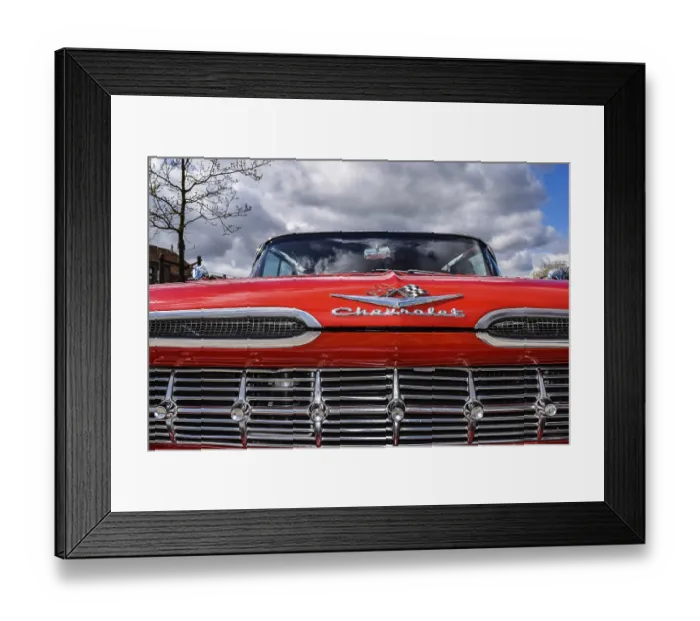 Framed Print : Close up of the front of an oldtimer Framed Print : Close up of the front of an oldtimer
