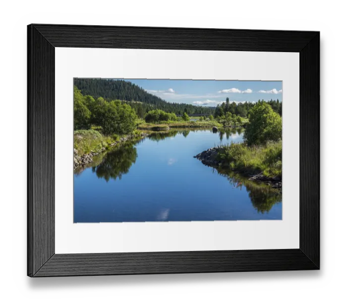Framed Print : Fascinating natural landscape in Golsfjellet in the summertime in Norway