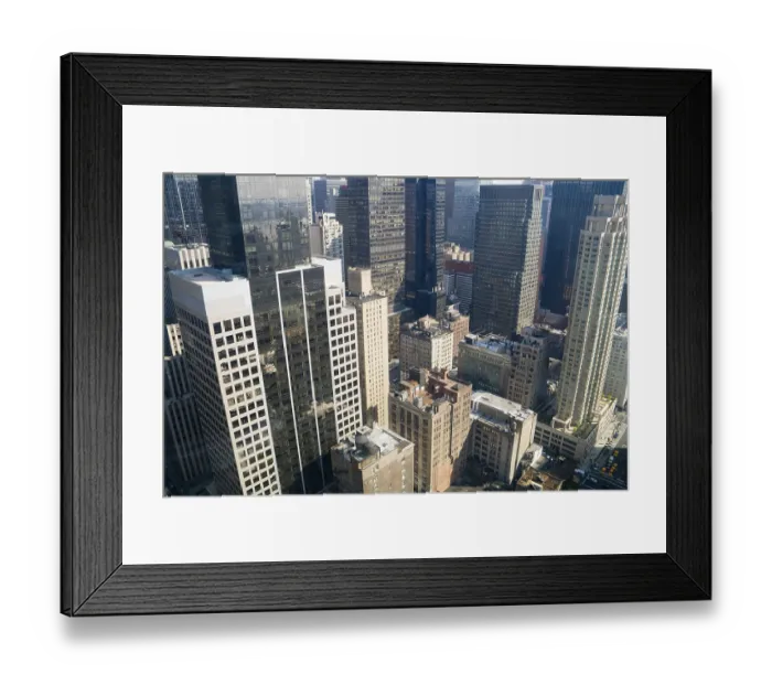Framed Print : Skyscrapers in Manhattan, New York Framed Print : Skyscrapers in Manhattan, New York