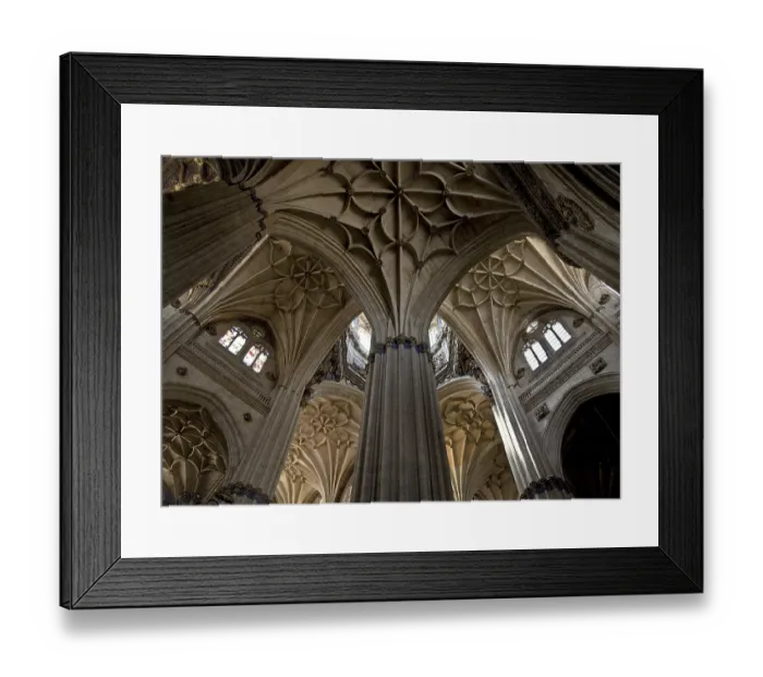 Framed Print : Oblique view into the vaults below the dome Framed Print : Oblique view into the vaults below the dome