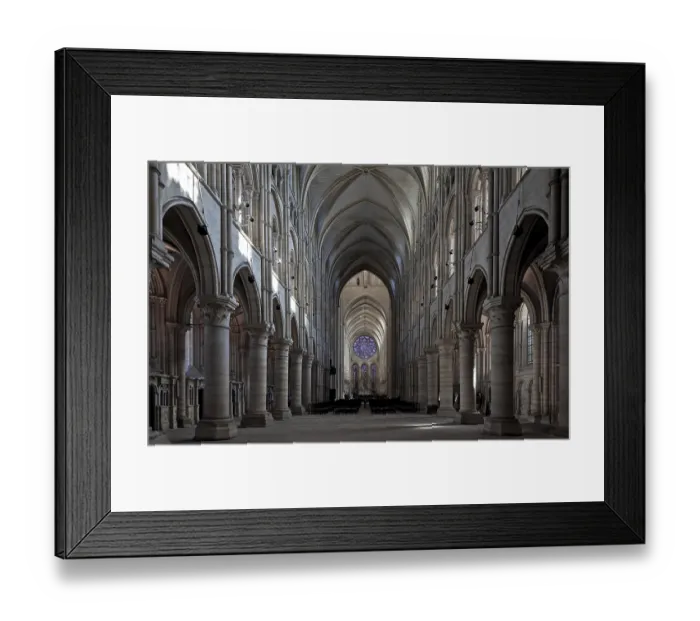 Framed Print : Nave inside facing east, St. Sankt, Saint