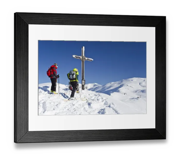 Framed Print : At the summit of Morgenrast Mountain above Unterreinswald Framed Print : At the summit of Morgenrast Mountain above Unterreinswald
