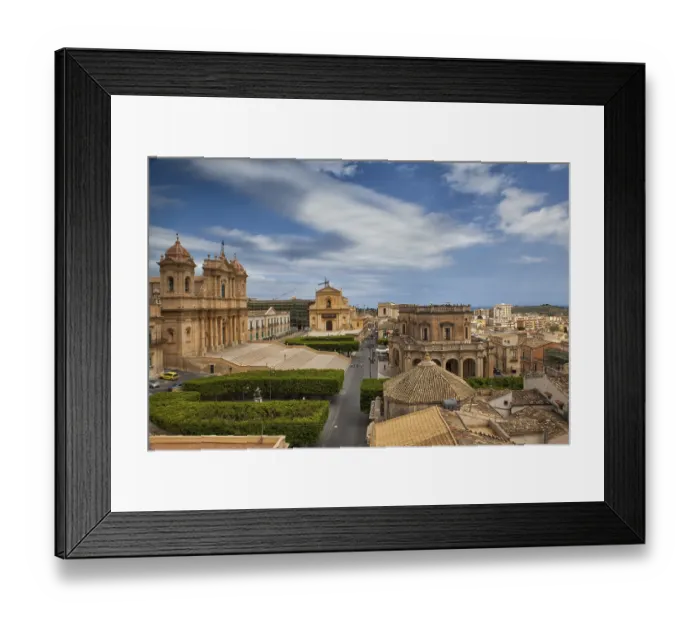 Framed Print : Noto - old town in Sicily, Italy, Europe