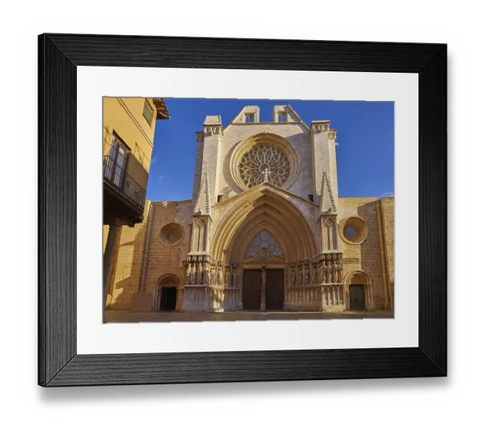 Framed Print : Tarragona Cathedral basilica in Catalonia of Spain Framed Print : Tarragona Cathedral basilica in Catalonia of Spain