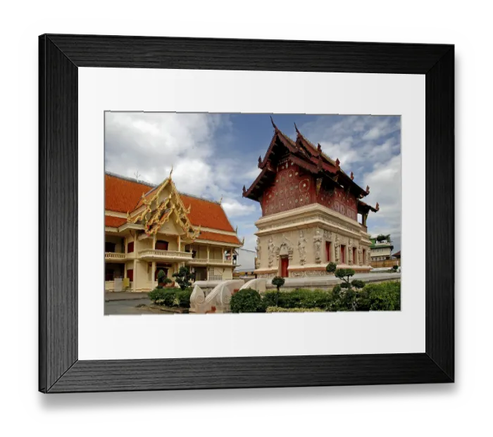 Framed Print : Pagoda, Wat Phra Sing Temple Complex Framed Print : Pagoda, Wat Phra Sing Temple Complex