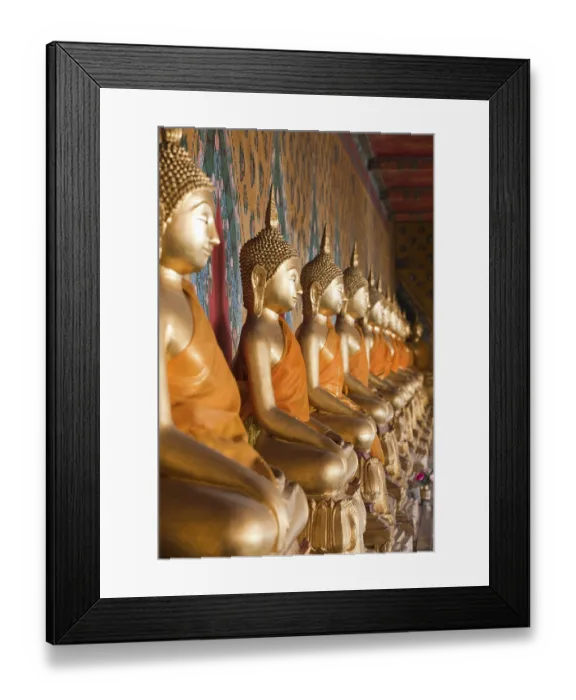 Framed Print : Buddha statues, Wat Po Temple, Bangkok Framed Print : Buddha statues, Wat Po Temple, Bangkok
