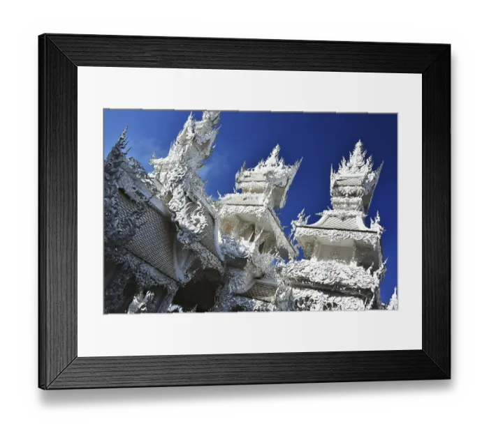 Framed Print : Architecture at Wat Rong Khun or the White Temple Framed Print : Architecture at Wat Rong Khun or the White Temple