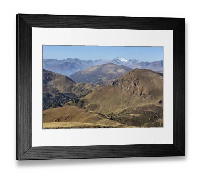Framed Print : View from Kornock, Turracher Hoehe