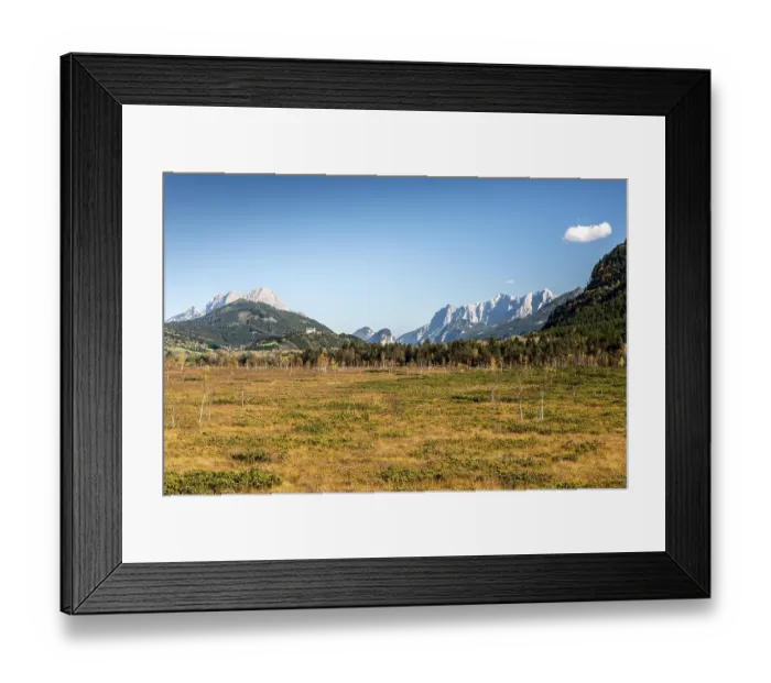 Framed Print : Puergschachen Moor in autumn, Grosser Buchstein
