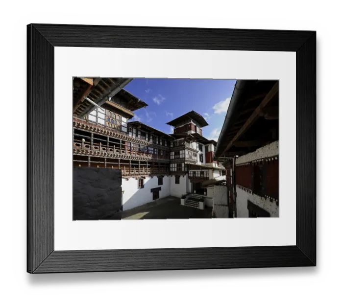 Framed Print : Trongsa Dzong fortress, Trongsa