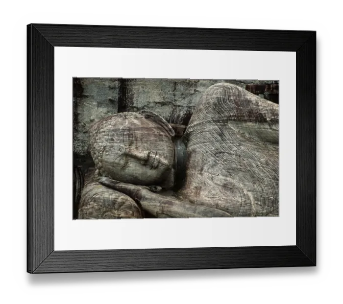 Framed Print : Reclining Buddha statue, Gal Vihara