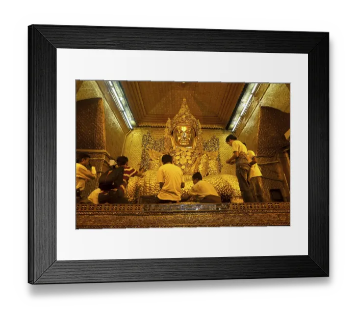 Framed Print : The most holy Buddha of the country