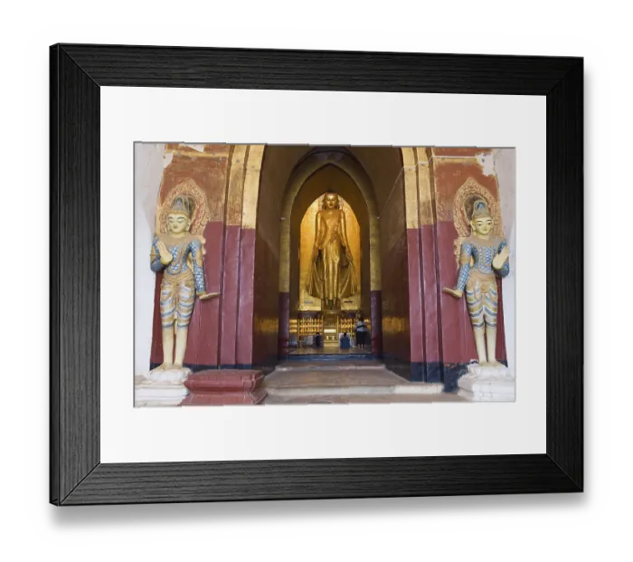 Framed Print : Buddha in the Ananda Temple, Old Bagan