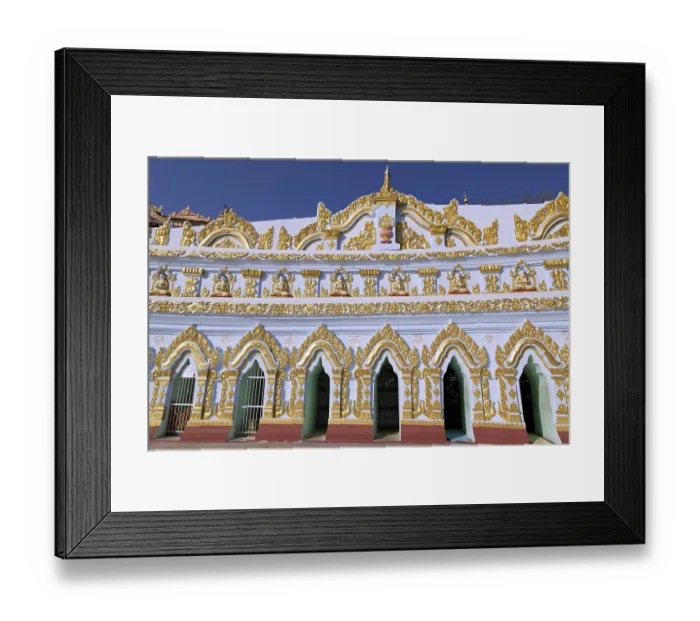 Framed Print : Umin Thounzeh Temple in Sagaing