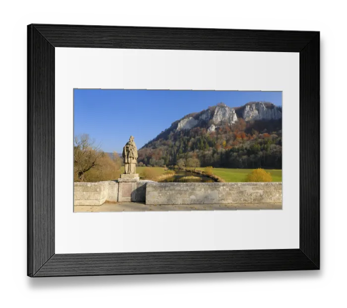 Framed Print : A scenery in the danube valley - Baden Wuerttemberg